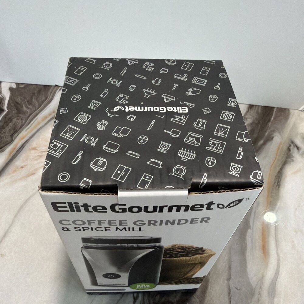 Elite Gourmet Coffee Grinder & Spice Mill ETS-9053 Stainless Steel Blades NEW - Picture 6 of 6